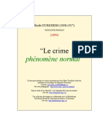 Durkheim Crime Phenomene Normal PDF