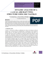 Static & Dynamic Analysis of Wing