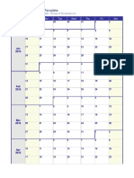 2016 Weekly Calendar Template: Month Sun Mon Tue Wed Thu Fri Sat