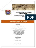 Informe Salidas de Campo Geologia de Minas