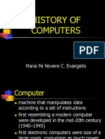 History of Computers: Maria Fe Novere C. Evangelio