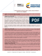 Ley 1755 de 2015 Derechos de Petición