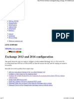 Exchange 2013 and 2016 Configuration