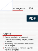 Payment of Wages