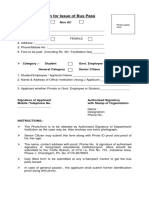 CTU Bus Pass Form PDF