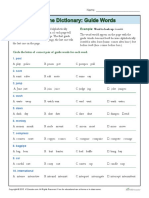 Using The Dictionary-Guide Words