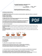 Prueba Unidad Fotosíntesis y Cadenas Alimentarias