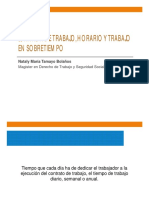 Jornada de Trabajo, Horario y Trabajo en Sobretiempo