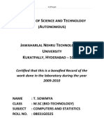 I S T A: Nstitute of Cience and Echnology (Utonomous)