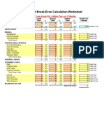 Sales Break-Even Calculation