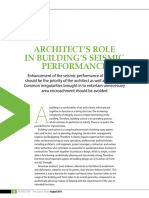 Architect's Role in Building's Seismic Performance