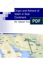 Origin and Advent of Islam in Sub-Continent