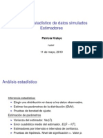 Analisis Estadistico de Loa Datos Simulados Estimadores