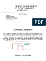 Operaciones Con Numeros Complejos y Variable Compleja Exposicion