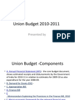 Union Budget 2010-2011: Presented by