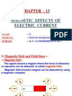 13 Magnetic Effects of Electric Current