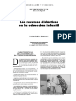 Recursos Didácticos en La Educación Infantil