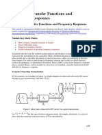 Module 1: Transfer Functions and Frequency Responses