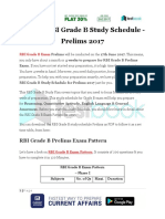 4 Week RBI Grade B Study Schedule Prelims 2017