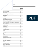 Infocus17 Exhibitor List 11-16-2017