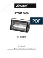 ATOM 3000: User Manual Please Read The User Manual Before Use