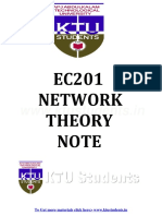 Network Theory EC201 Note