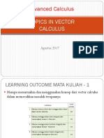 Vector Calculus Sampai Pertemuan 3