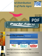 Sales and Distribution Network of Parle Agro: Gaurav-93017 Manik - 93026 Monika-93031 Shashwat-93048 Richa-93060