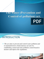 The Water (Prevention and Control of Pollution ACT 1974