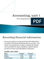 Accounting, Unit 1 - Topic 2 (Students)