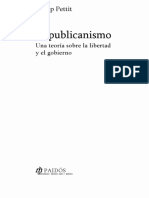 PETTIT, Philipe. Republicanismo. Una Teoria Sobre La Libertad y El Gobierno.