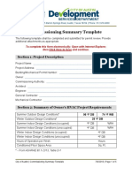 Commissioning Summary Template