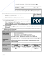 Lesson Planning Form For Accessible Instruction - Calvin College Education Program