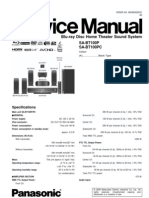 Service (Repair) Manual For Panasonic SA-BT100P