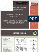 Exposicion Losa Aligerada Bidireccional Concreto Armado 2