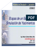 Etapas de Un Estudio de Simulación de Yacimientos, Modelos de Simulación y Laboratorio 5, Nelson Cabrera, 2015 PDF