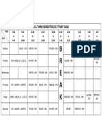 Bca Third Semester 2017 Time Table