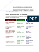 Regular Comparatives and Superlatives