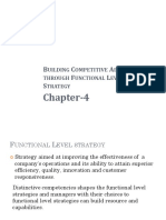 Chapter 4-Building Competitive Advantage Through Functional Level Strategy