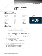 Basic Arithmetic Operations: 1. (A) The Position of Each Digit Has A Place Value. For Example