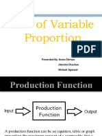 Law of Variable Proportion