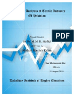 A Strategic Analysis of Textile Industry of Pakistan