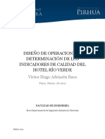 Tesis de Operaciones y Determinacion de Indicadores de Calidad Del Hotel Rio