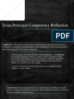 Texas Principal Competency Reflection