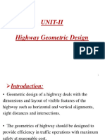 Geometric Design of Highway