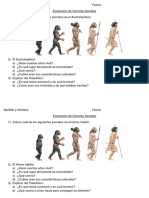 8 - Evaluación de Homínidos Paleolítico y Neolítico