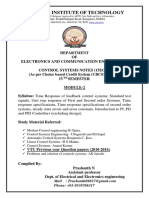 Control System Module 2 Notes