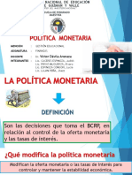 Política Monetaria