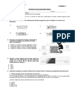 Prueba de Fisica Segundo Medio Forma 1