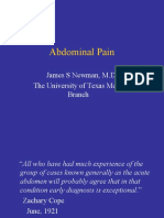 Abdominal Pain: James S Newman, M.D. The University of Texas Medical Branch